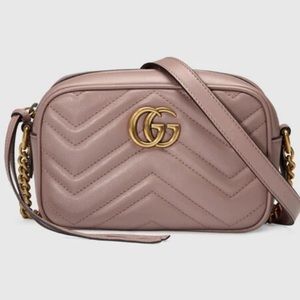 Authentic Gucci Women's GG Marmont Mini Crossbody Bag